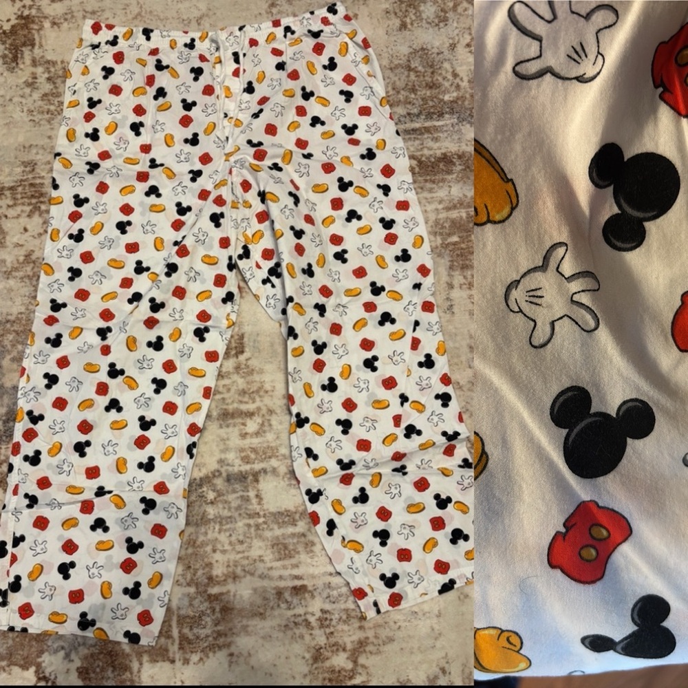 Disney Parks Men’s XL Authentic Mickey Lounge Pants w/ Pockets
